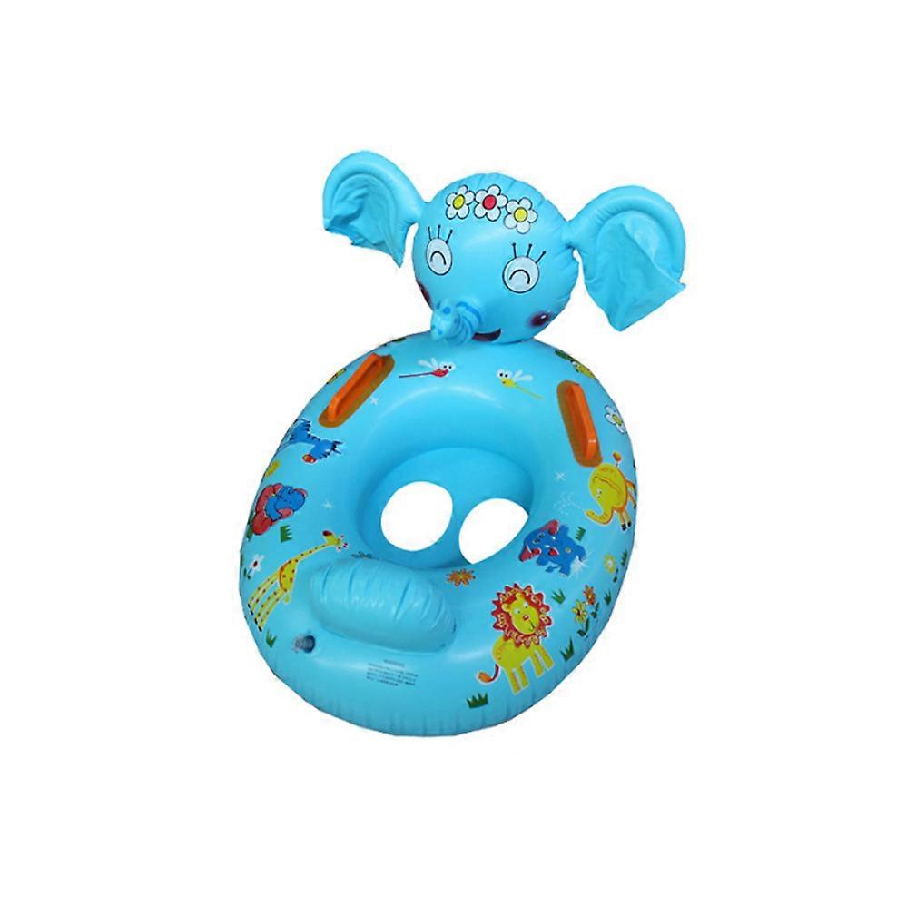 Bleu Animaux flottants Bateau Gonflable Anneau De Natation Avec Siège Pour Enfants