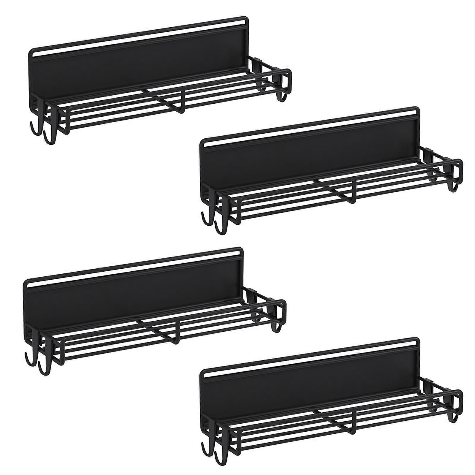 2/4 יח 'מדף מדף תבלינים מגנטי מארגני ברזל למקרר חסכוני במקום מגנטי מקרר מגנטי