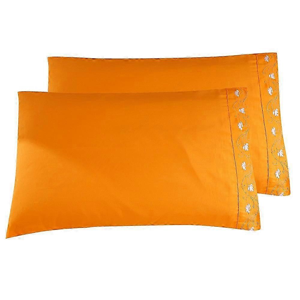 Lotus Embroidery Standard Pillowcase