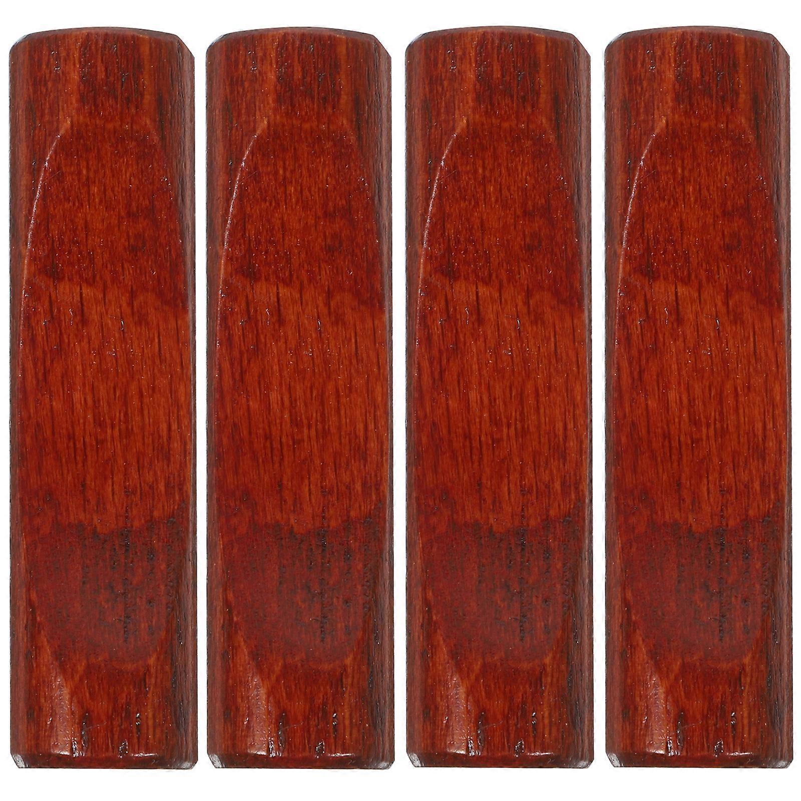 4Pcs Natural Wooden Chopstick Rest Spoon Rest Dining Table Spoon Fork Holder