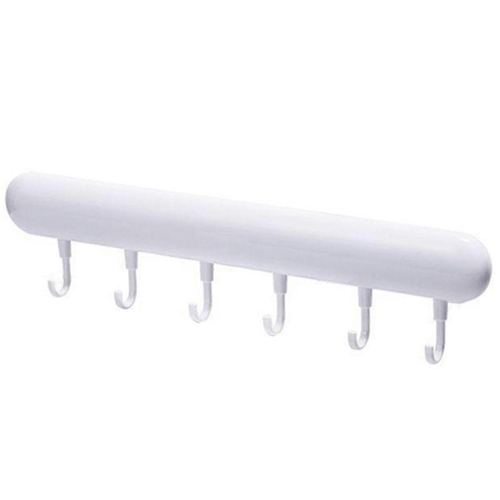 Adhesive Storage Rail With Moving Hooks