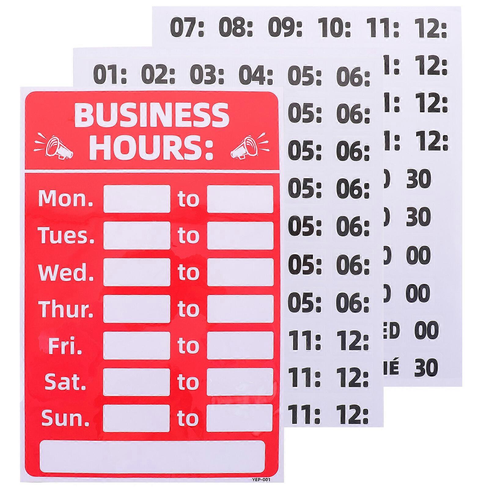 2pcs Business Sticking Closed Open Sign Open Closed Sign For Store Restaurant Bar