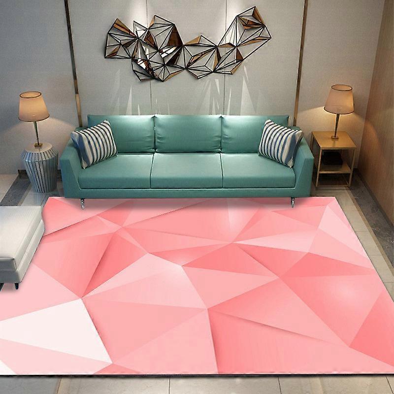 Red Yellow Green Colorful Geometric Big Carpet Bedroom Children Soft Sponge 3d Area Rug Home Decorative Rugs