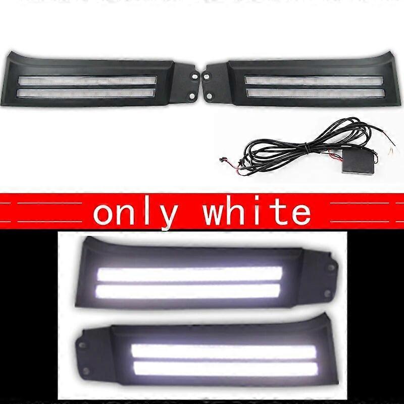 Front Bumper Fog Lamp Turn Signal Light Fit For Toyota Tundra Sequoia 2007 2008-2017 Led Daytime Running Driving Light Daylight