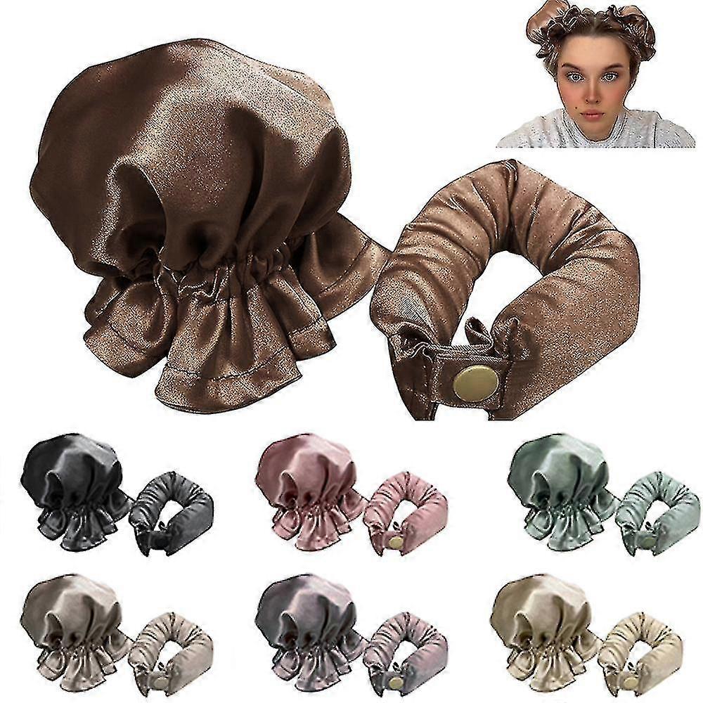 Cacheador de cabelo portátil sem calor, cacheadores de cabelo para dormir, cacheadores de cabelo sem calor para cabelos longos e médios Tw