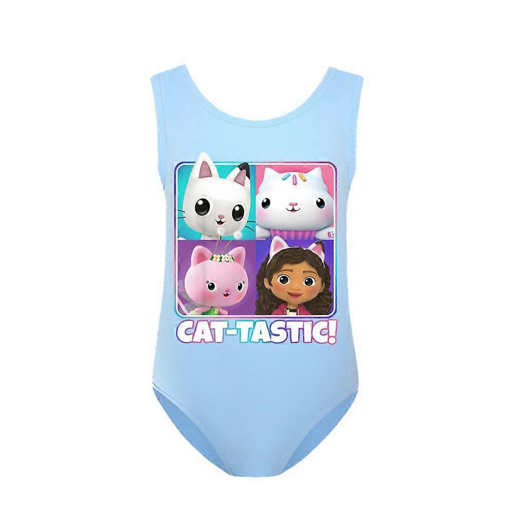 أطفال بنات دمية القط tastic طاقم الرقبة ملابس السباحة مجموعة السباحة الشاطئ ملابس السباحة بدلة ركوب الأمواج