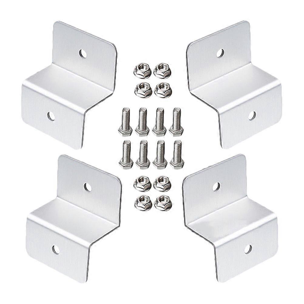 4pcs Solar Panel Mounting Z Support Brackets Boat RV Mounted Solar Panel Racks