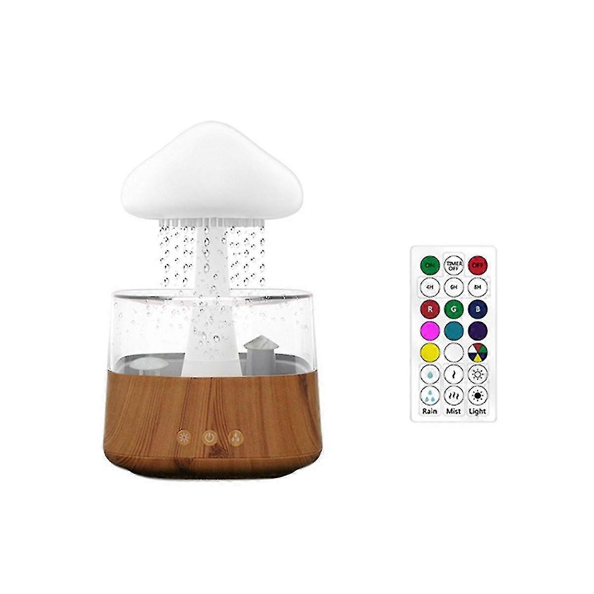 Rain Cloud Lukt Distributør Lampe Lyder Diffuser Fjernkontroll
