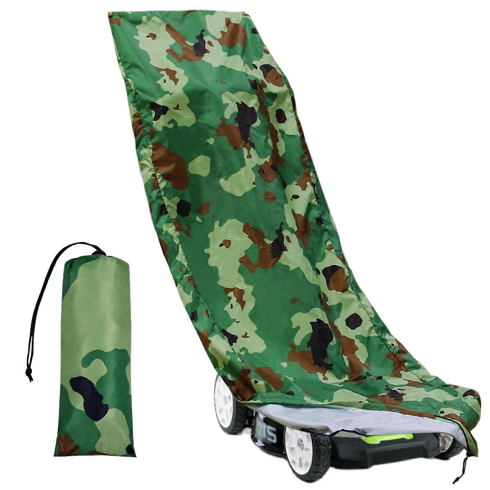 Outdoors Lawn Mower Cover, Polyester Waterproof with Drawstring
