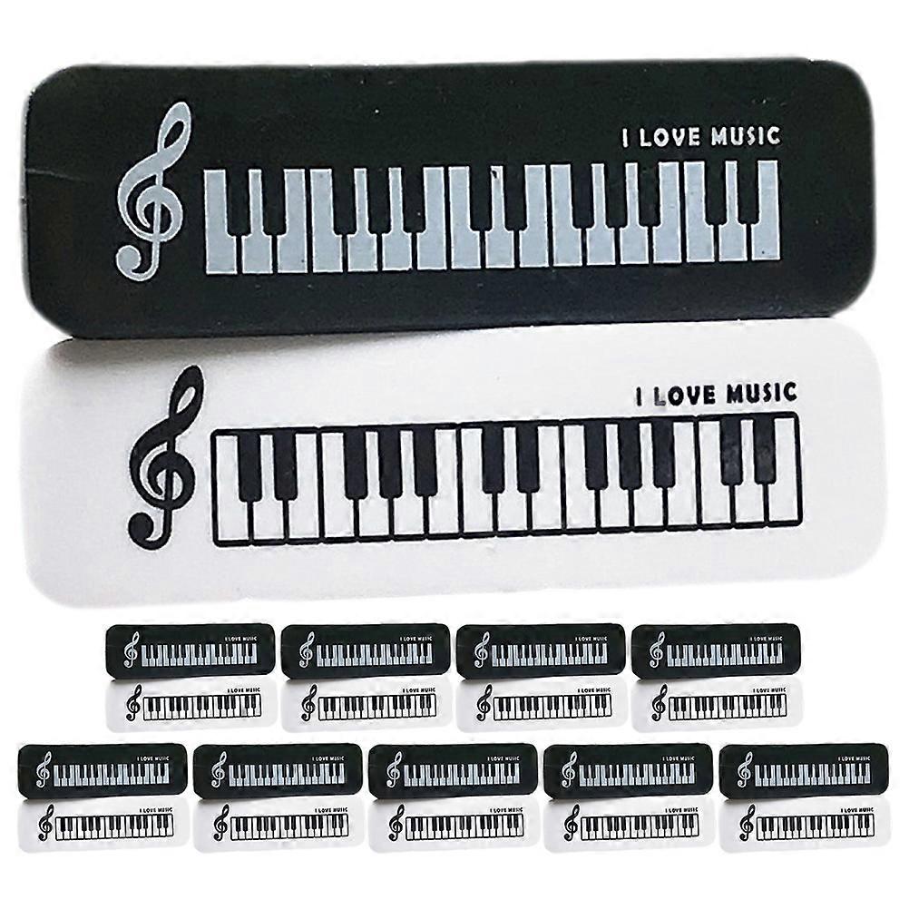 20 pcs Piano Shaped Erasers Small Erasers Cute Erasers Decorative Erasers Reward Erasers