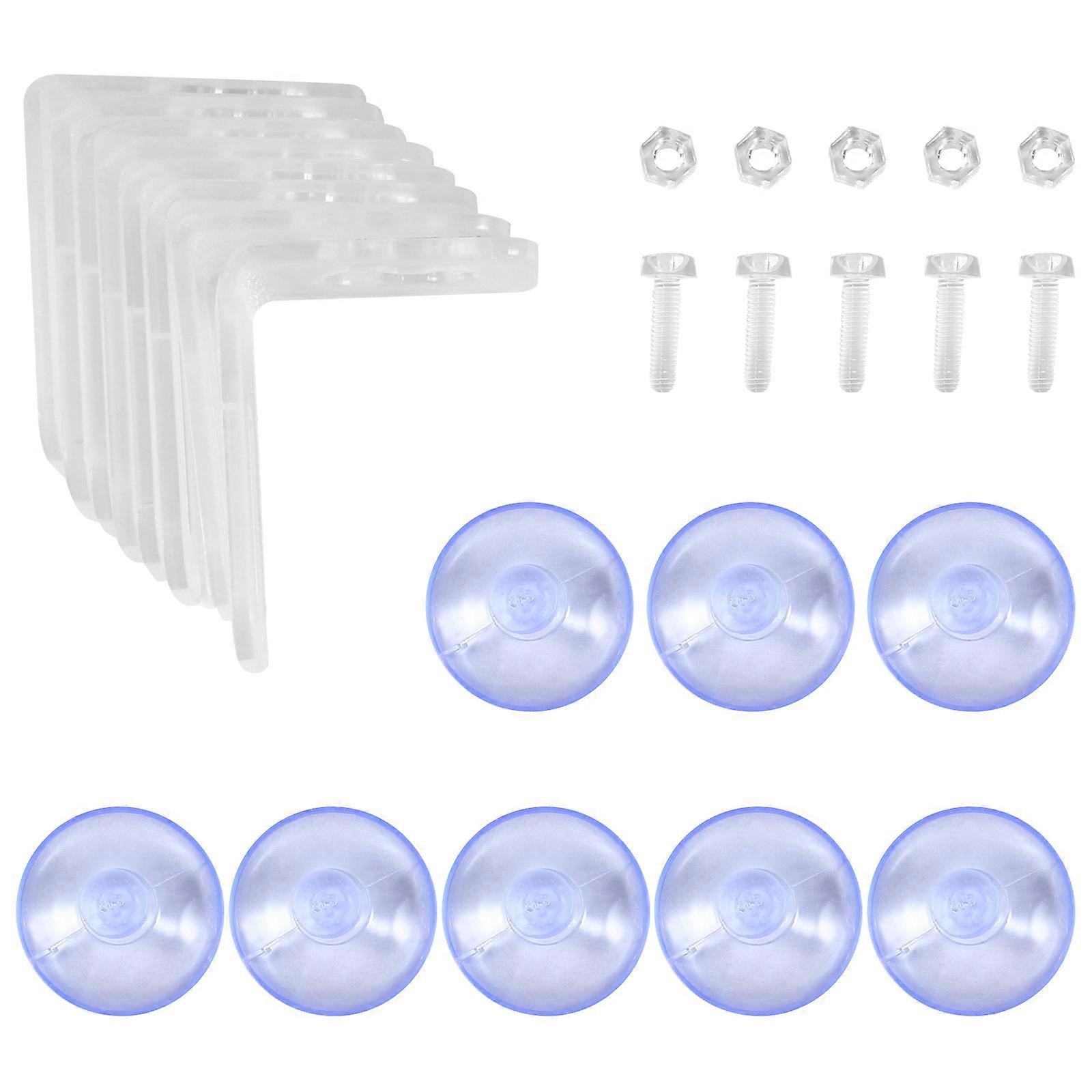 4 Sets Aquarium Fish Tank Divider Sucker Clips Separation Tray Isolation Board