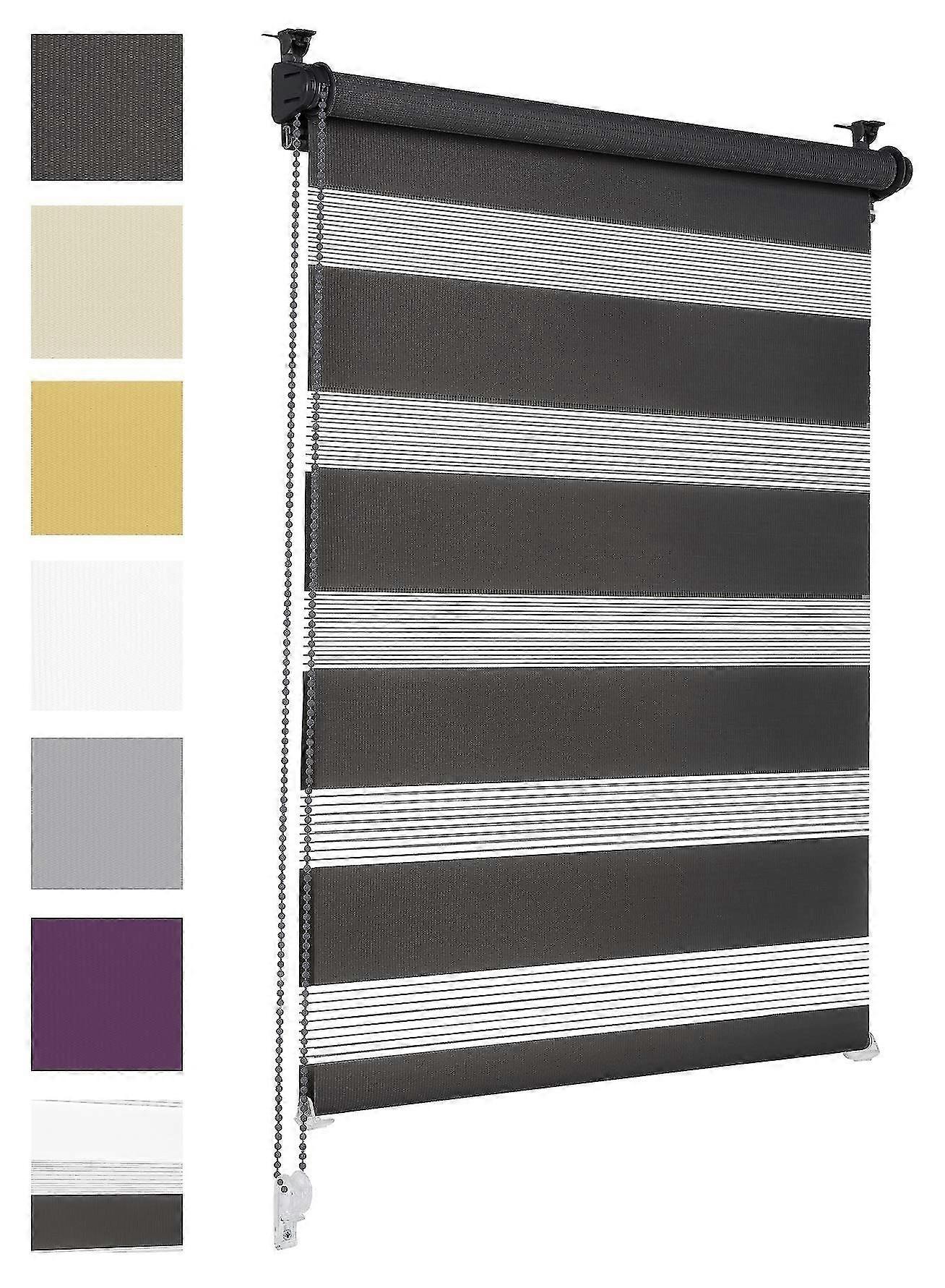 Double roller blind without drilling sun protection roller blind window roller blind black