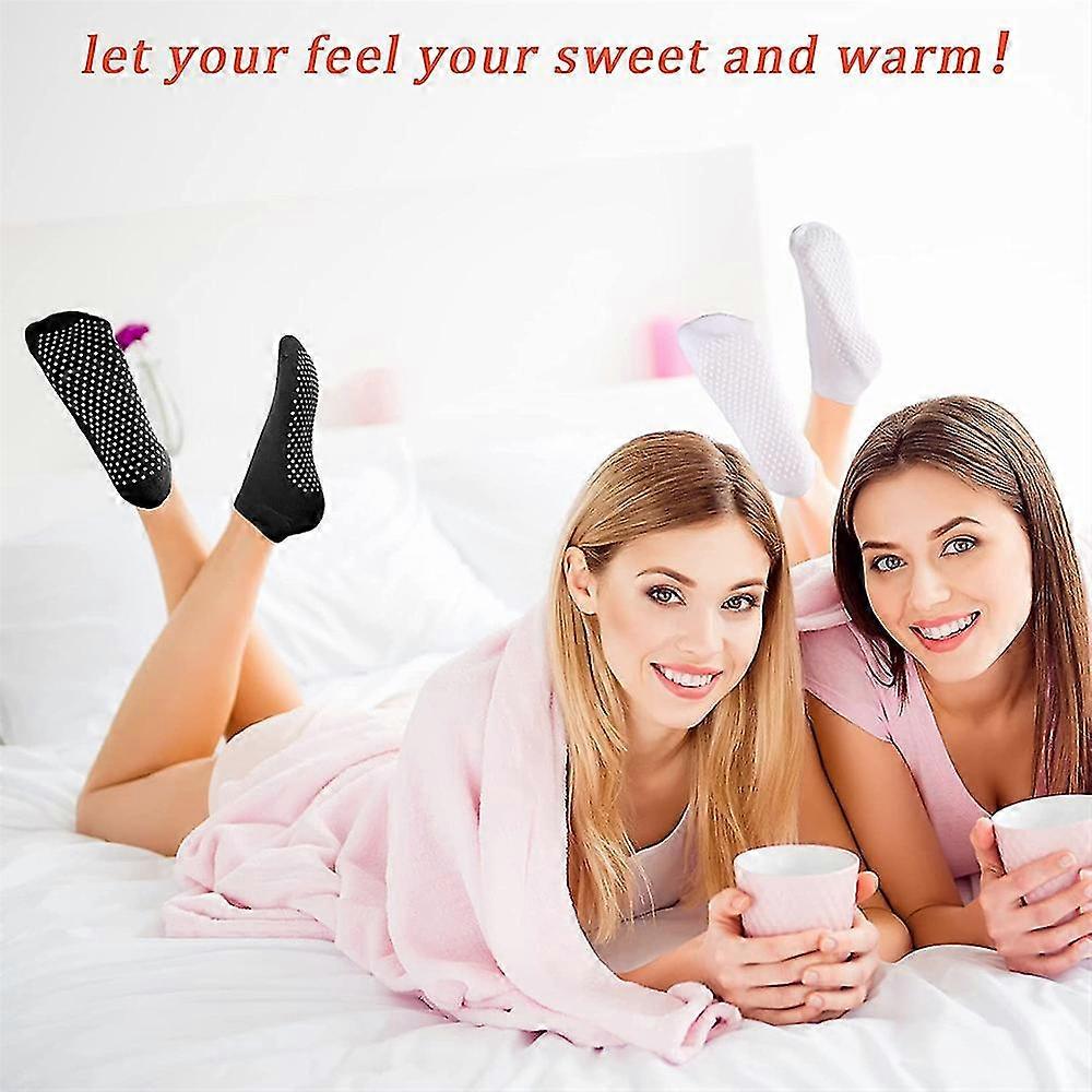 WANZHIHUI 6 Pairs Pilates Grip Socks For Women Non Slip Grippers Yoga Crew Socks For