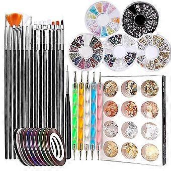 Nail Pen Designer, Nail Art Tool Nail Painting Brushes, Nail Dotting Tool, Nail Foil, Manicure Tape