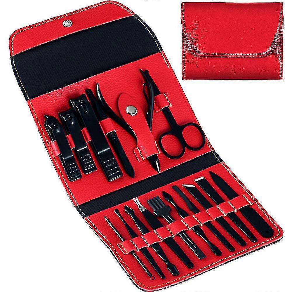 Professional Manicure Set, 16 Pieces Pedicure Kit Nail Clipper Set