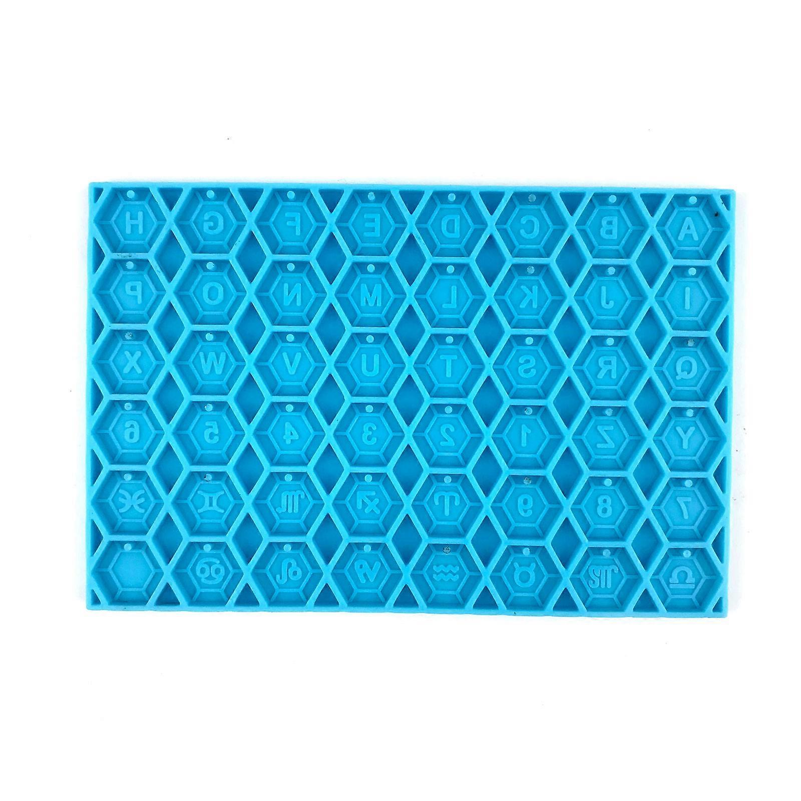 DIY Alphanumeric Diamond Shape Letter Bracelet Combination Crystal Epoxy Mould