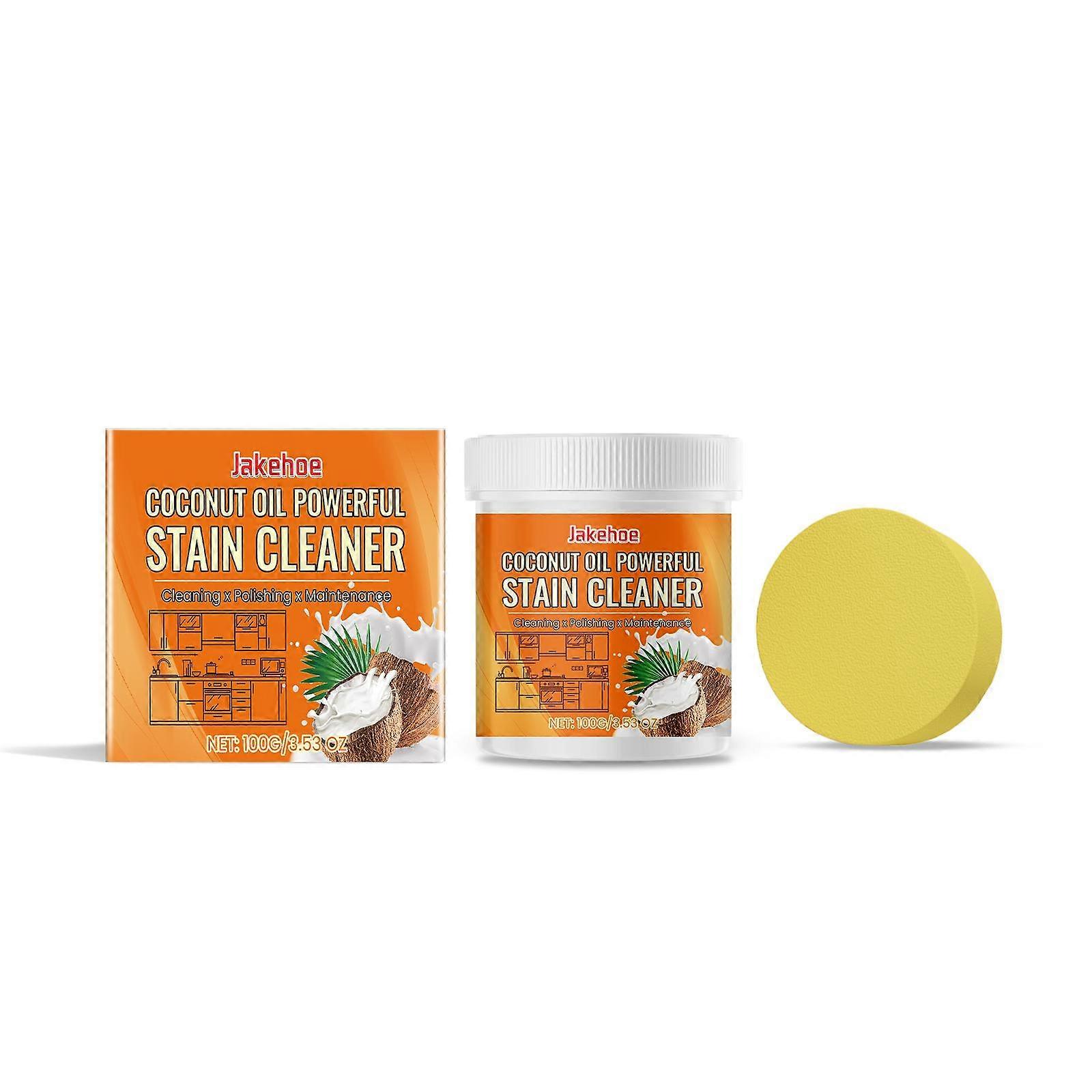 Coconut Oil Cleaning Paste - Multi-Purpose Surface Cleaner & Polisher for Stain Removal