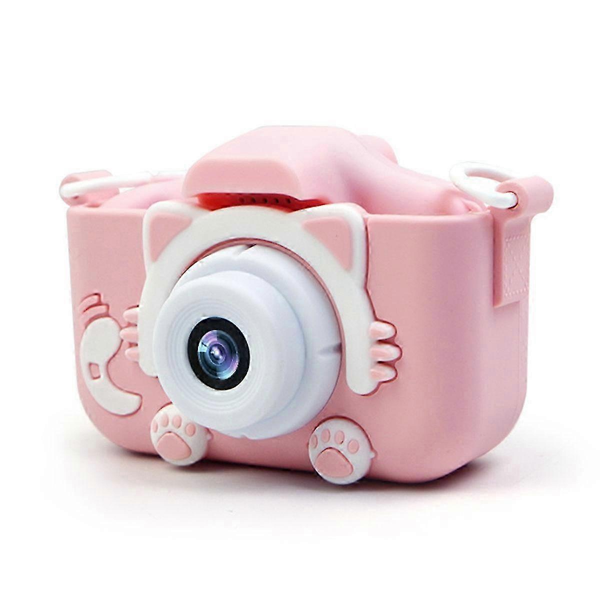 Câmera infantil 2.0 polegadas Hd Tela 20Mp / 1080P Dual Pink Silicone Cover