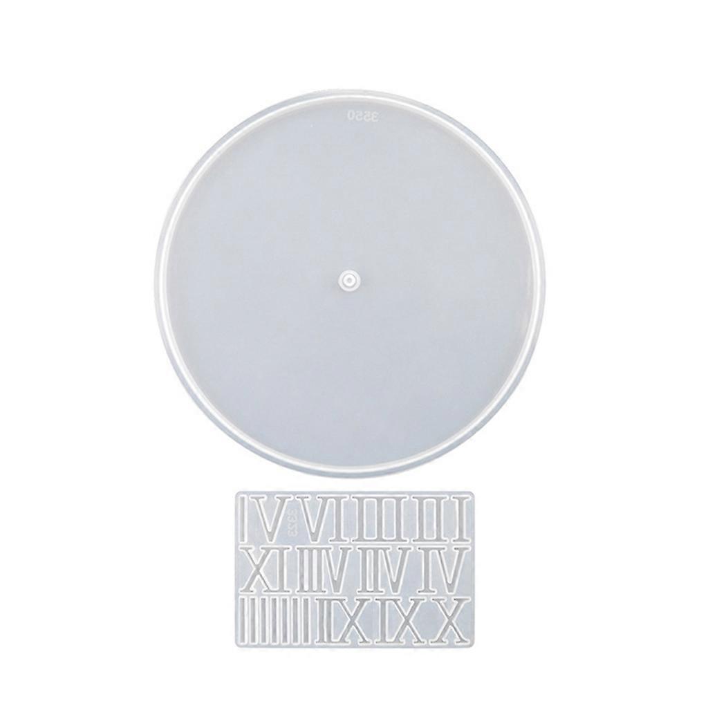 Clock Resin Mold Number Clock Silicone Mold Epoxy Casting Mold for Wall-Arts