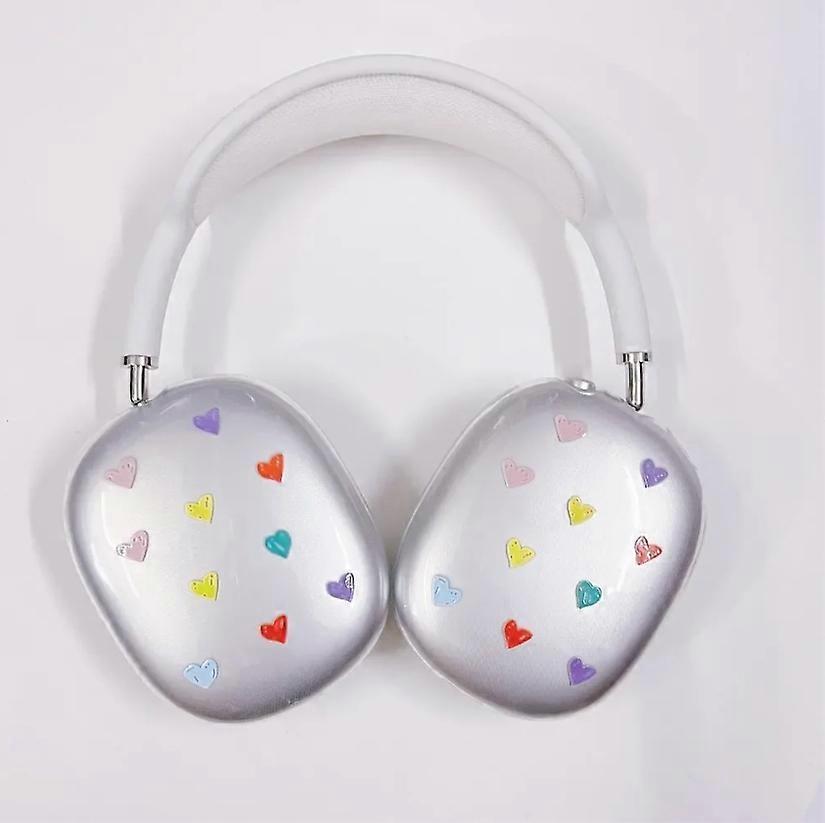 Pentru AirPods Max Model drăguț Carcasă transparentă Silicon moale TPU Capac rezistent la șocuri Husă de protecție Huse de protecție Accesorii pentru căști