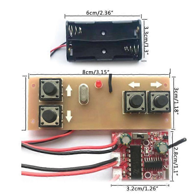 4-channel 2.4G Remote Control Receiver Module Kit Circuit Board For RC Model Car