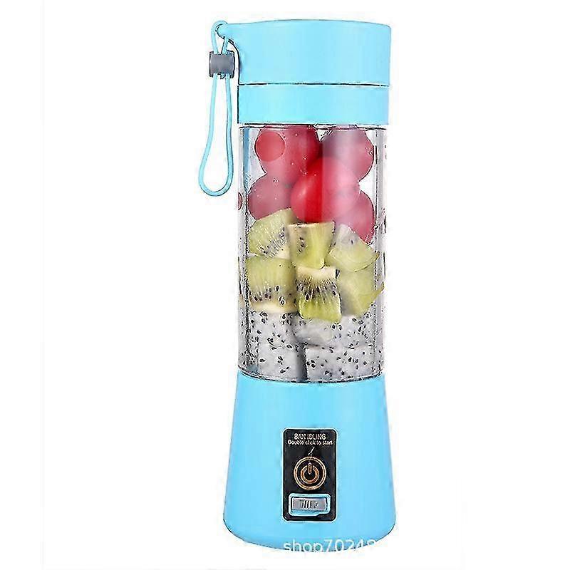 USB Travel Blender Mug Fruit Vegetable Mixer Blue
