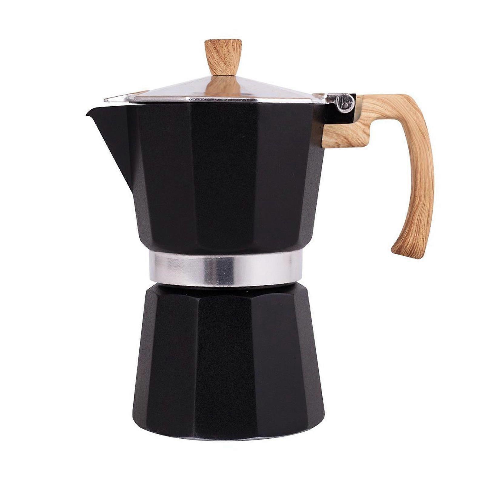 Moka Pot Espresso Maker Easy to Clean Stovetop Coffee Percolator Aluminum Italian Design Cuban Coffee Maker for Rich Flavor