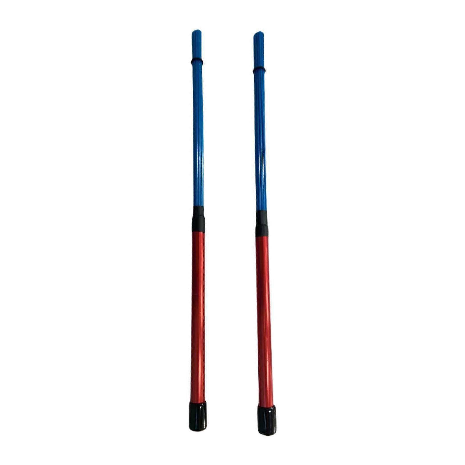 Drum Sticks Portable Jazz Drum Sticks for Students Kids Acoustic Performance Red Blue