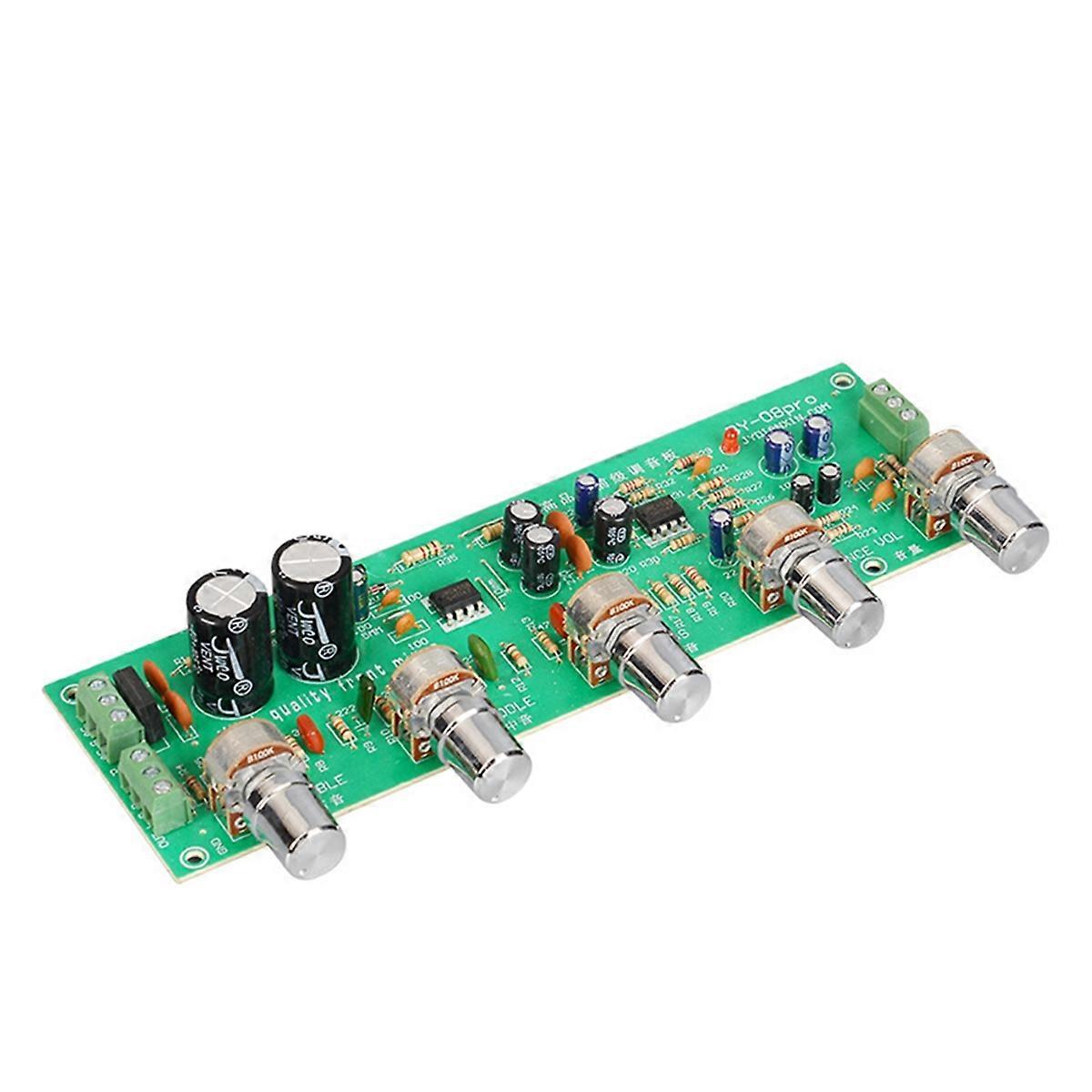 2.0 Hifi Audio Preamplifier Board Midrange Treble Balance Adjustable Audio Preamp Board with Tone C