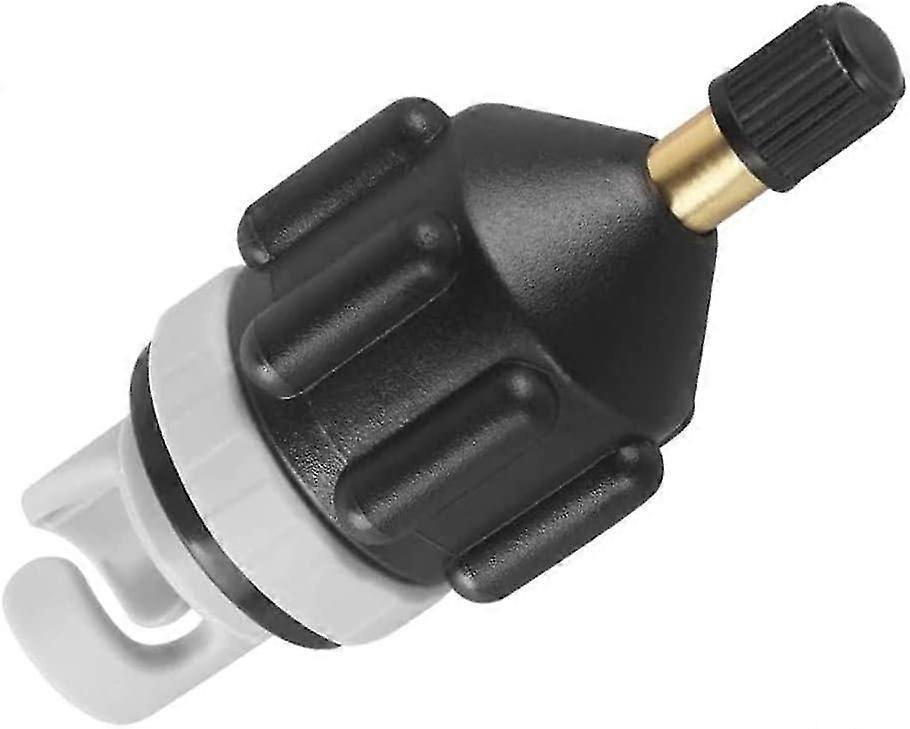 Outdoor inflatable boat SUP pump adapter with standard conventional air valve for quick inflation. SUP, inflatable raft, inflatable kayak