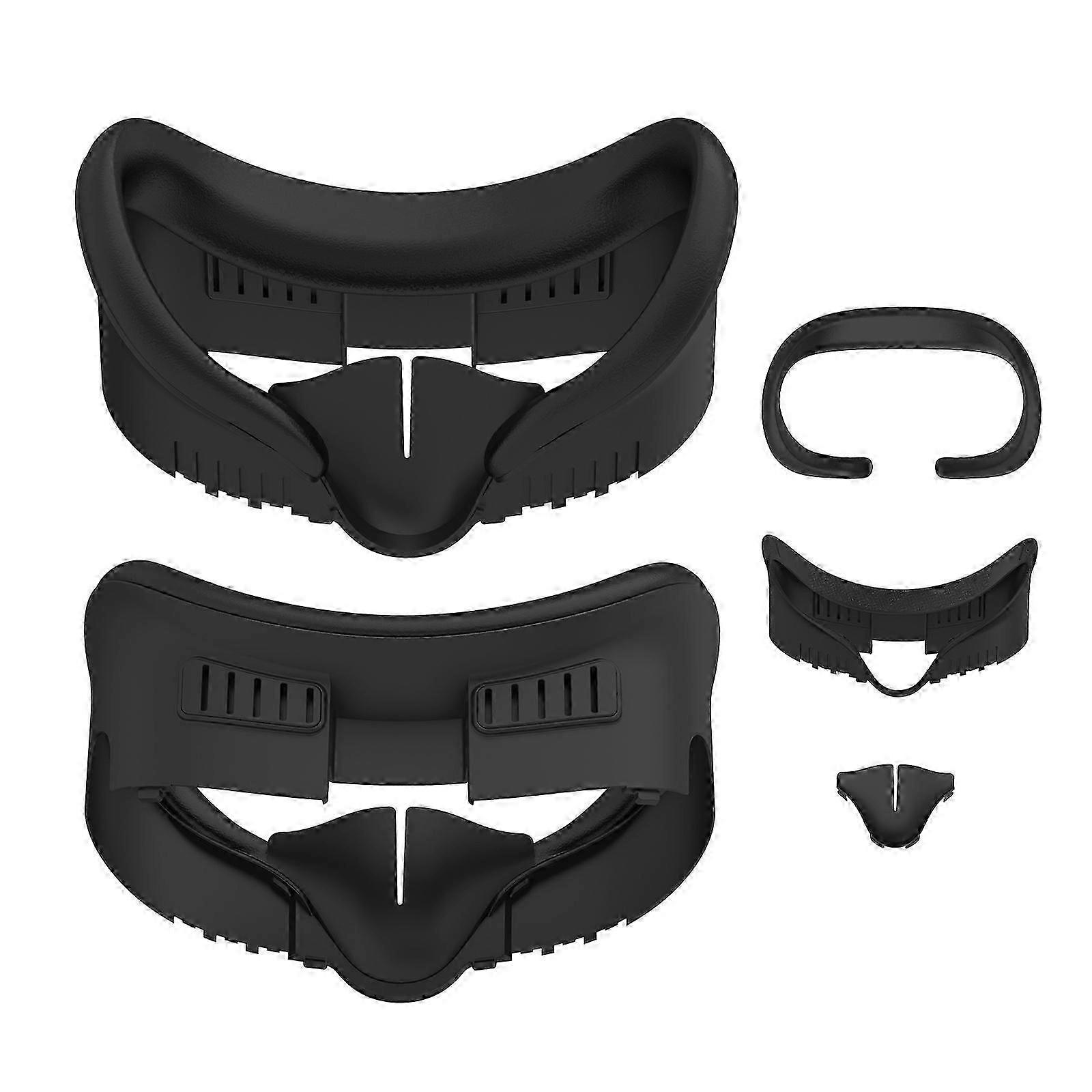 VR face pad compatible with Meta Quest 3 face interface Quest 3 face pad foam replacement (with lens protector)