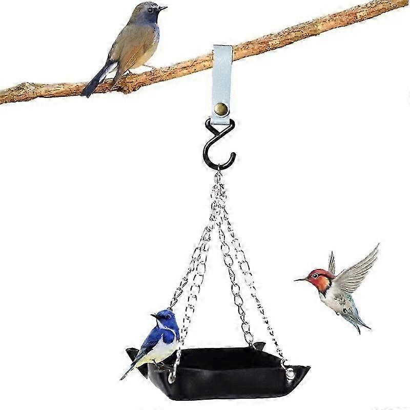 Durable Pu Bird Feeders For Yard Garden Tree House Square Bird Feeder Platform Drop Shipping