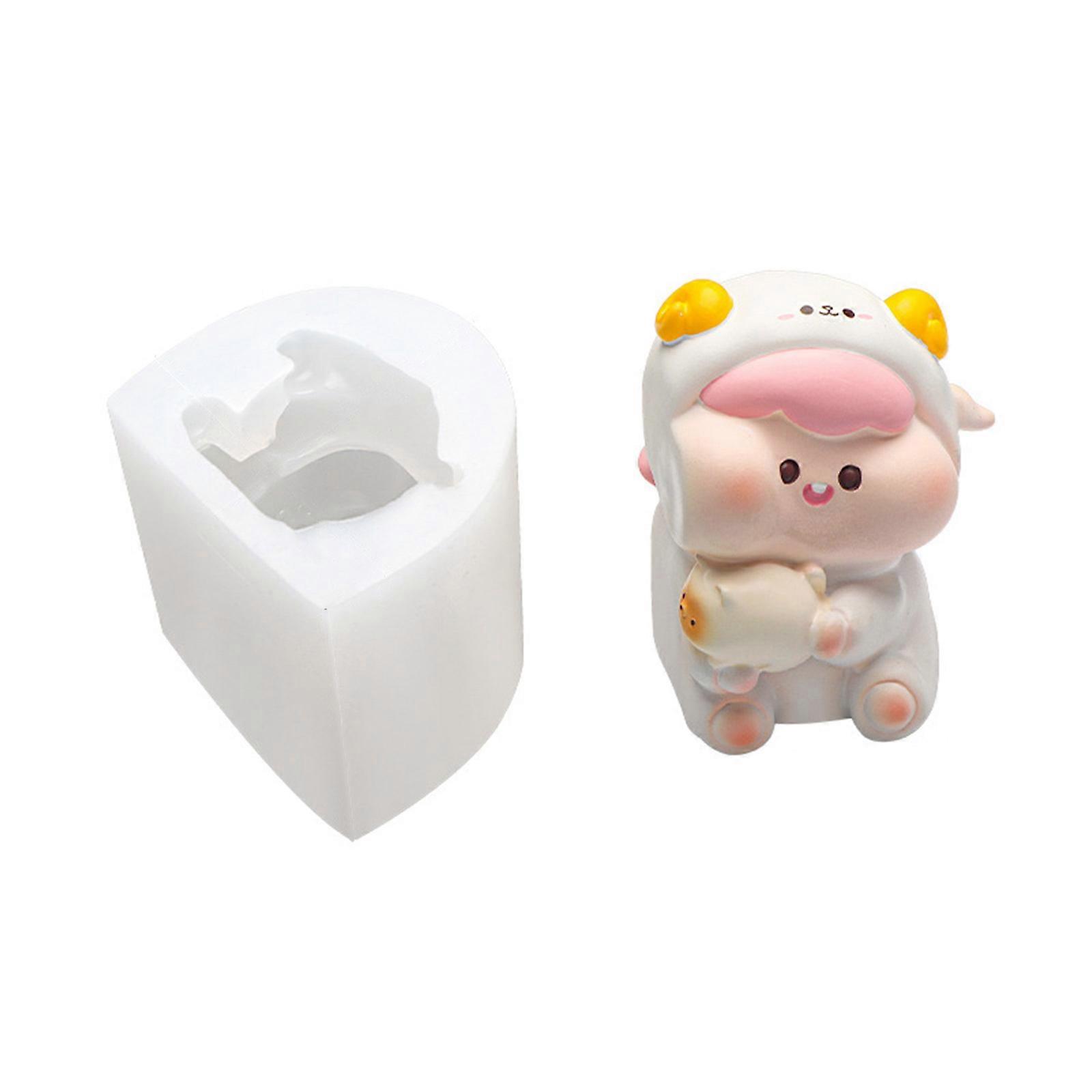 Silicone Crafts Mold Reusable Casting Epoxy Molds 3D Candle Making Cylinder Mold Silicone DIY 3D Handicrafts Resin Molds