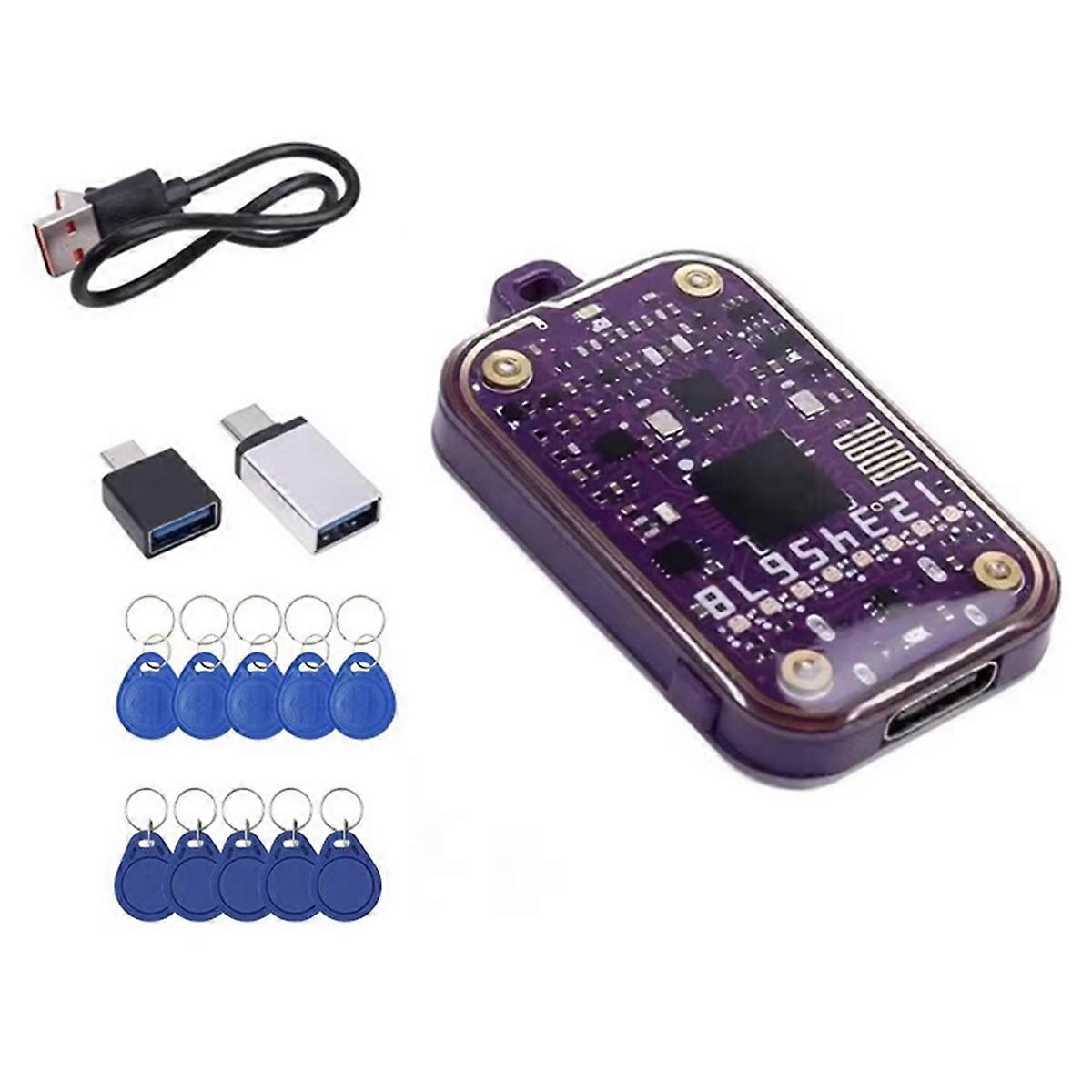 RFID Smart Card Reader 125khz Badge Copier 13.56mhz Nfc Decoder Duplicator Ic Id Chip Tag Clone Nta