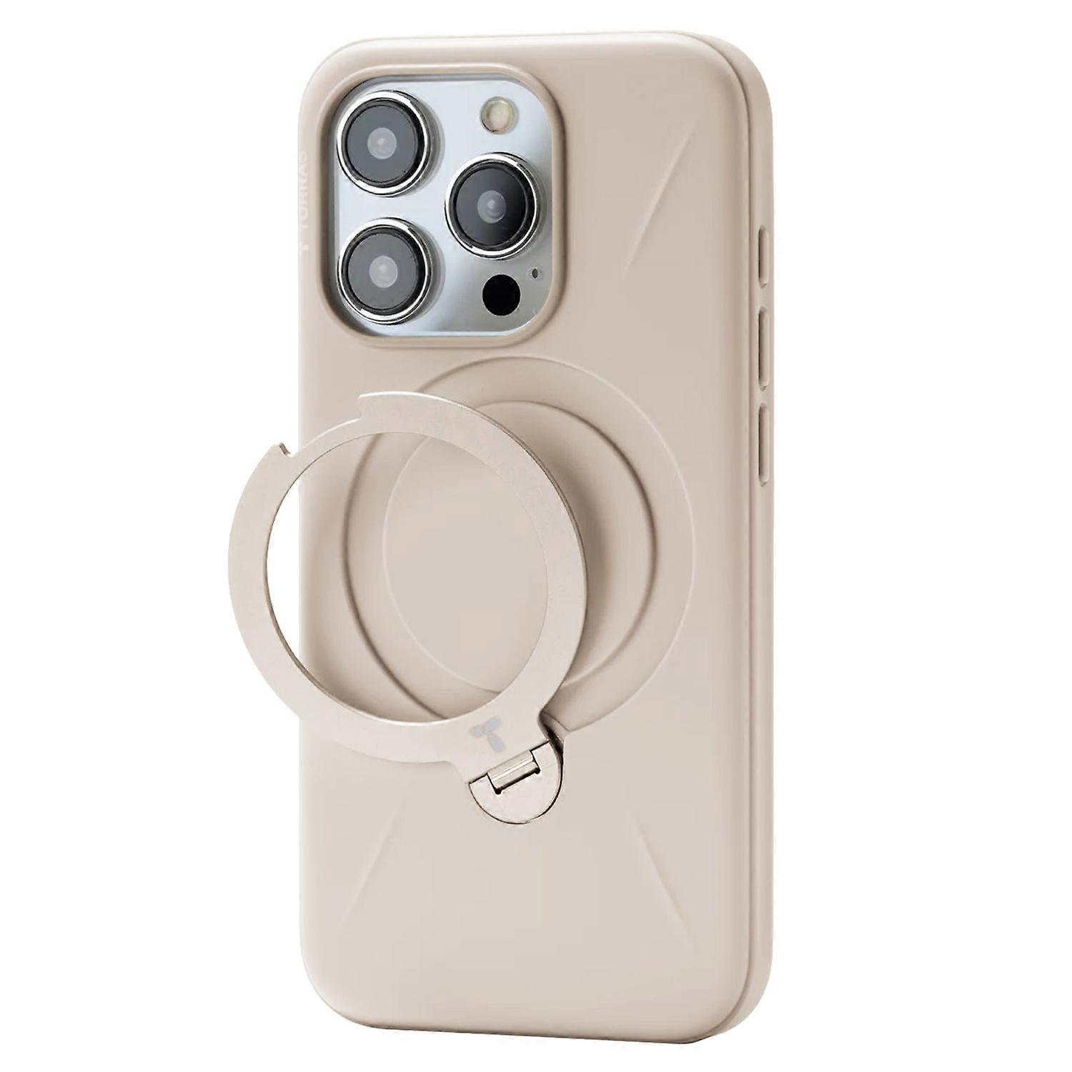 For iPhone 15 Pro Max Case Kickstand TPU+PC Phone Cover Compatible with Magsafe