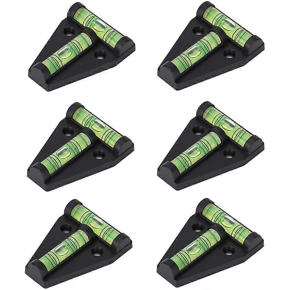 6 Pack RV T Level, 2 Way T-Type Check Bubble Level for Caravan RV Trailer Motorhome Machines Boat