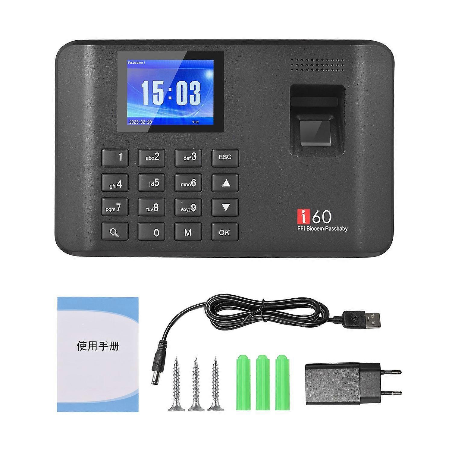 Intelligent Biometric Fingerprint Password Attendance Machine Time Clock Employee Checking-in Record