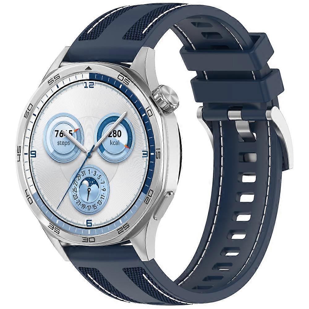 Hybrid Nylon Braid Silicone Watch Band 22mm