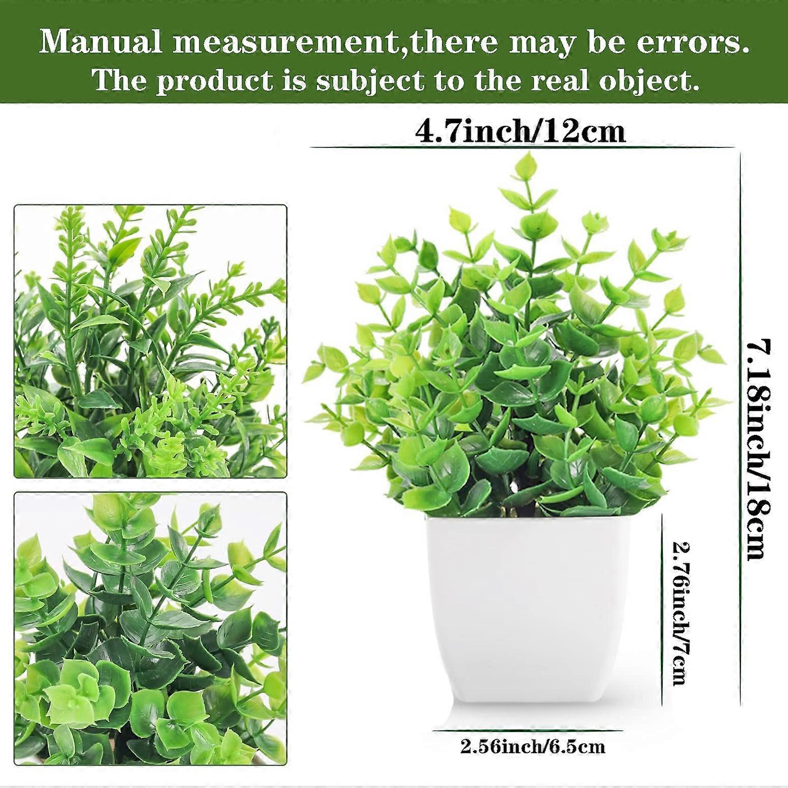 Planta artificial de eucalipto realista com vaso