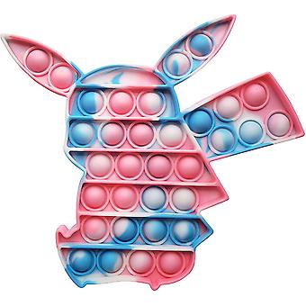 Pop It Pokemon Pikachu Fidget Toys Pack Push Pop Bubble Fidget Sensory Toys Silicone Squeeze Toys For Kids Adults