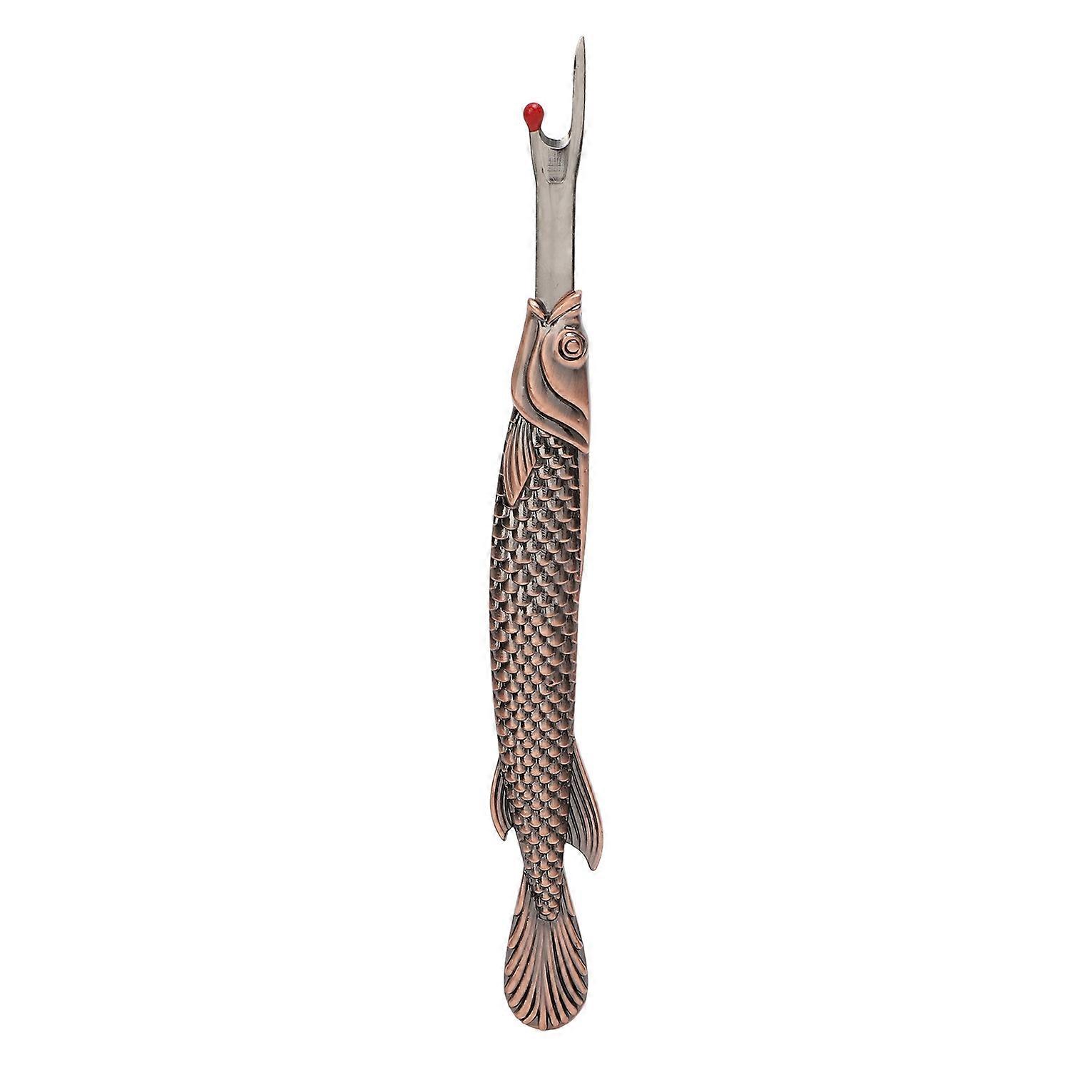 Cross Stitch Seam Remover Vintage Fish Shape Metal Handheld Thread Removal Tool for Sewing Projects