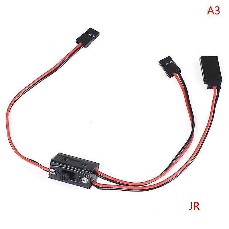 1pcs Rc Switch Jr Futaba Connector On- Off With Spare Male Plug