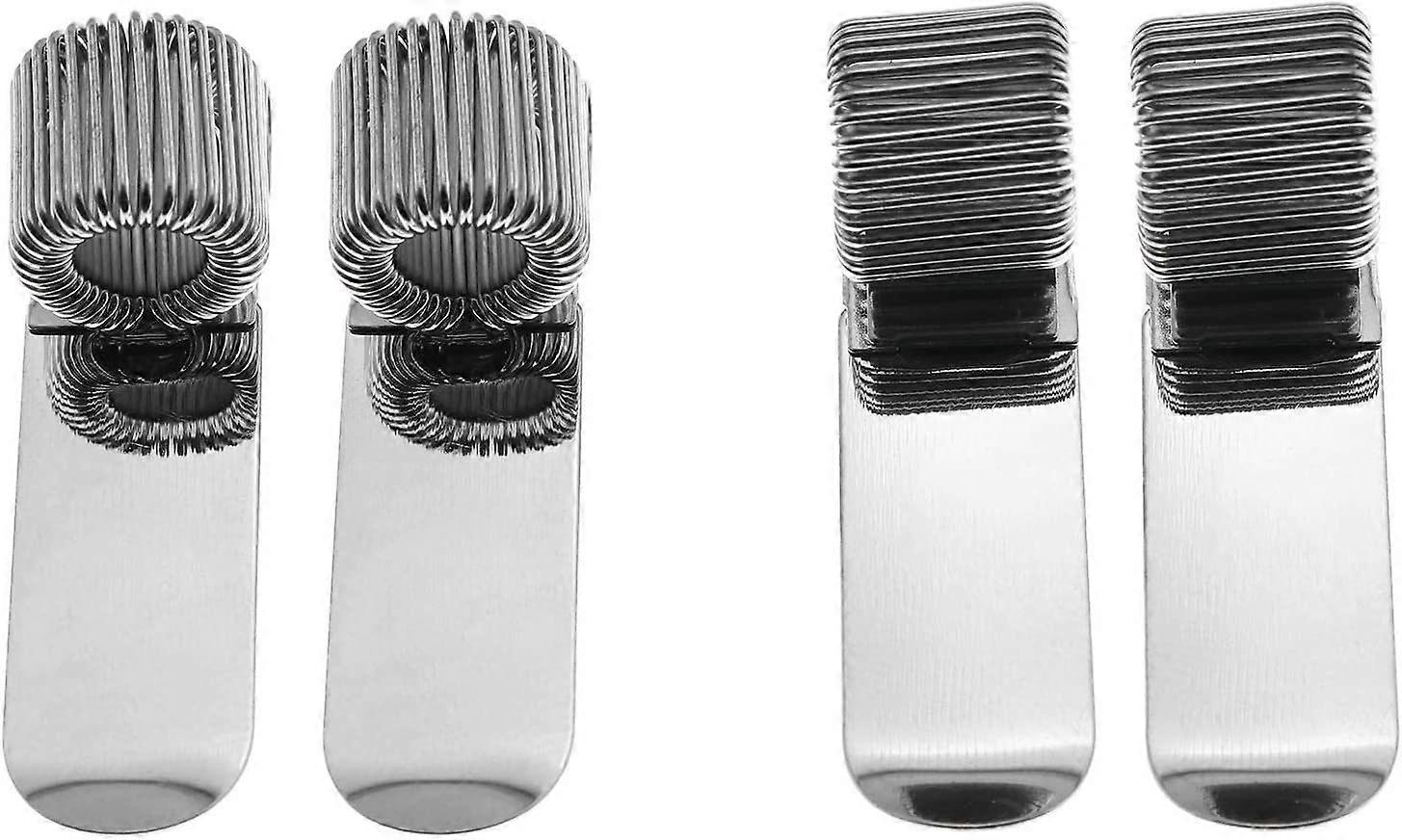 4pcs μεταλλικό στυλό κατόχων Clip Office Home Supplies Αξεσουάρ πολλαπλών χρήσεων ενιαία ενιαία τρύπα Spring Notebook Pen κλιπ κατάλληλο για τα περισσότερα στυλό Ballpoint ή
