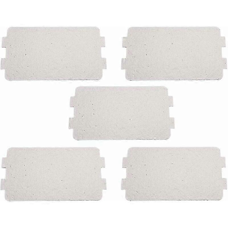5pcs Mikrowellenherd Glimmerplatte Ersatzplatte Mikrowellenherd Wellenleiterabdeckung Reparaturzubehör 11,5 x 6,5 cm