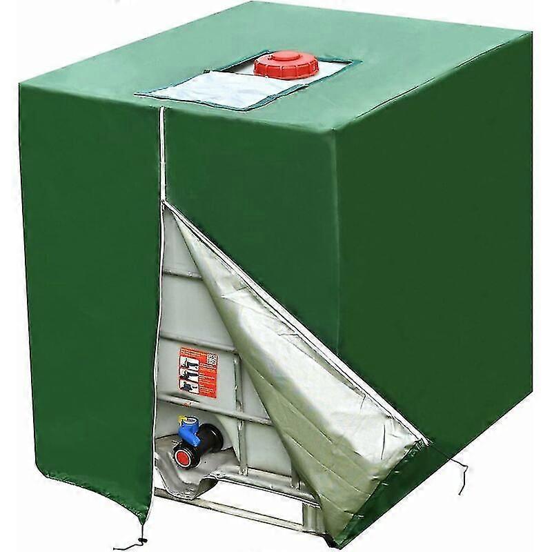 Tankabdeckung, 1000L IBC-Tankabdeckung, 210D grüne Planenabdeckung IBC-Tankabdeckung UV-staubdichte IBC-Tankabdeckung IBC-Tankabdeckung