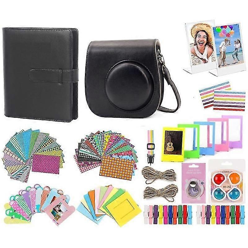 Carrying Case compatible Fujifilm Instax Mini 11 / 12 Instant Camera Parts Accessories Kit With Photo Album, Frames, Diy Sticker, Filter