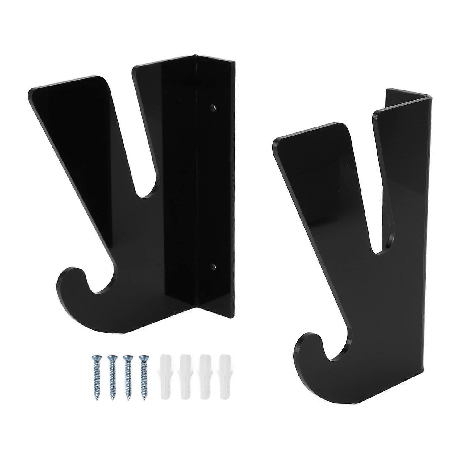 Skateboard Wall Mount Holder Horizontal Acrylic Longboard Display Rack with Storage Hook for Garage 