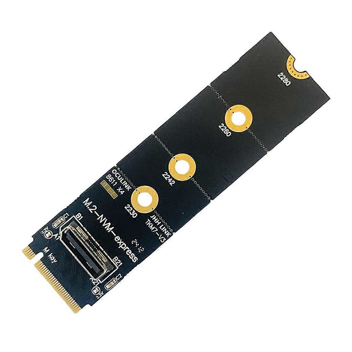 For M.2 NVME to Oculink Female SFF-8612 Adapter PCI-E X4 Adapter Card