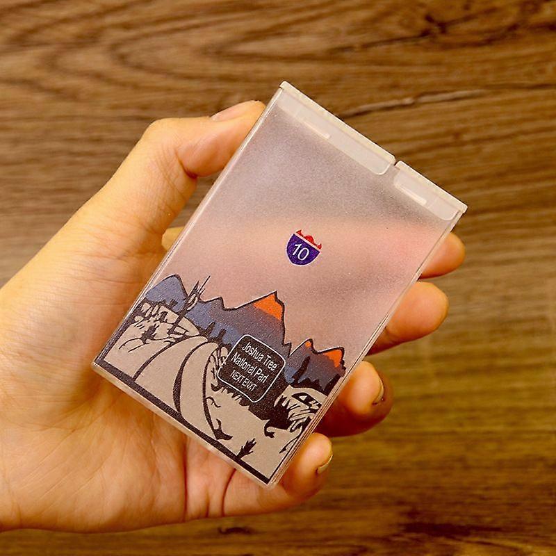 Stelton Ultra-Thin Transparent Plastic Cigarette Case Full Pack Soft Shell Cigarette Creative Anti-Pressure Personalized Advertising Cigarette Case