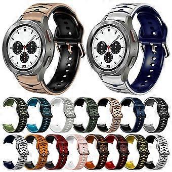 Per Samsung Galaxy Watch 4 Classic 42mm Cinturino in silicone con texture curva per Samsung Galaxy Watch 4 Classic 42mm